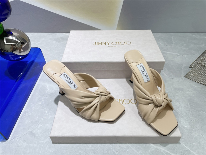 Best Replica jimmy choo bow heels dupe square toe bow sandals - Colareps