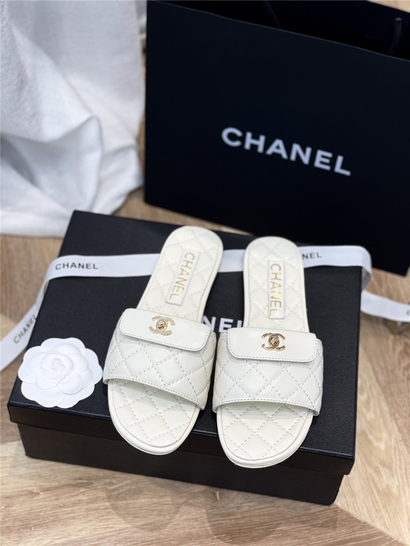 Best Replica chanel classic flat slippers - Colareps