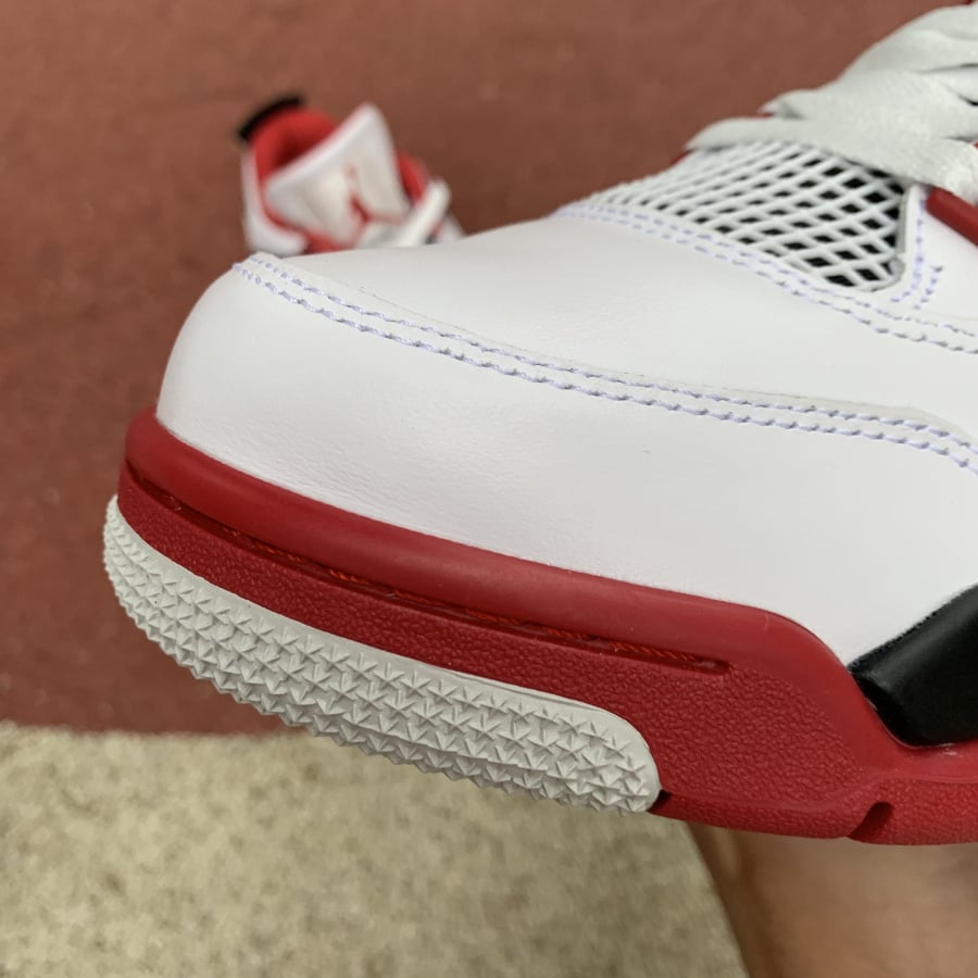 Best Replica Air Jordan 4 Retro Fire Red Extended Size - Colareps