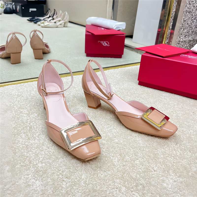 Best Replica Roger vivier classic buckle strap sandals - Colareps