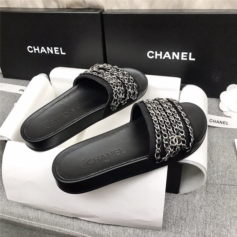 Best Replica chanel beach chain slippers - Colareps