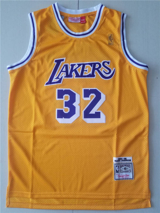 Best Replica MAGIC JOHNSON LOS ANGELES LAKERS THROWBACK JERSEY - Colareps
