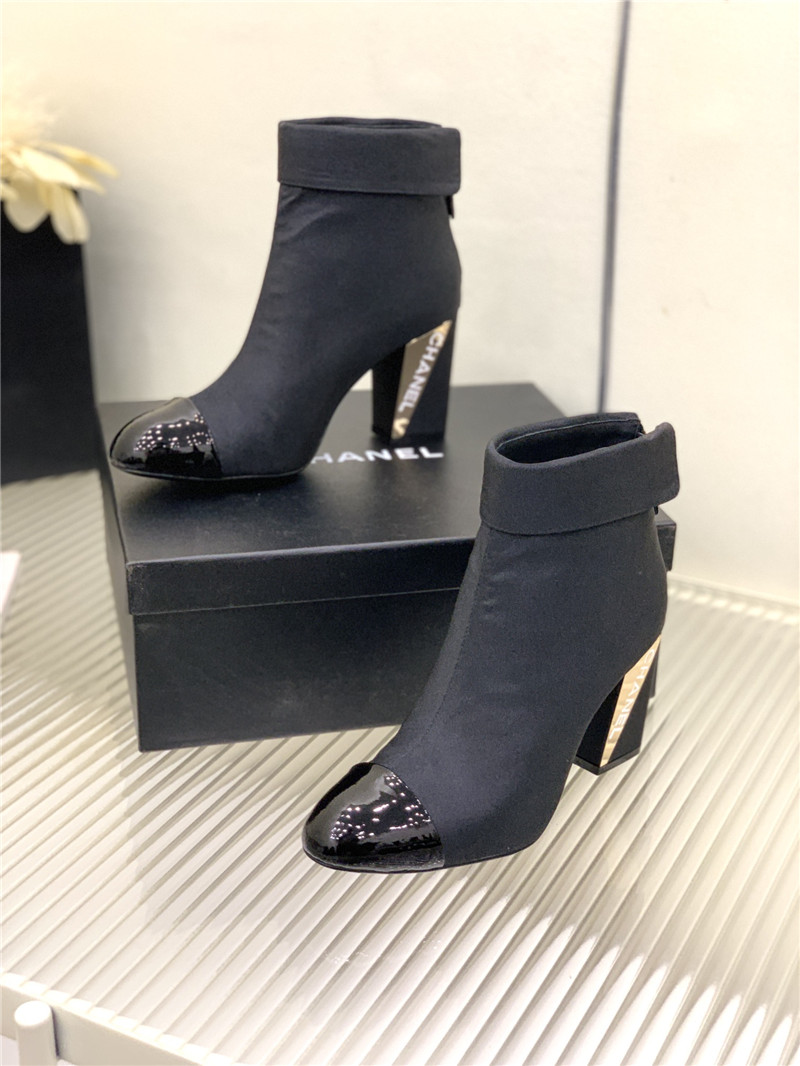 Best Replica chanel chunky heel ankle boots - Colareps