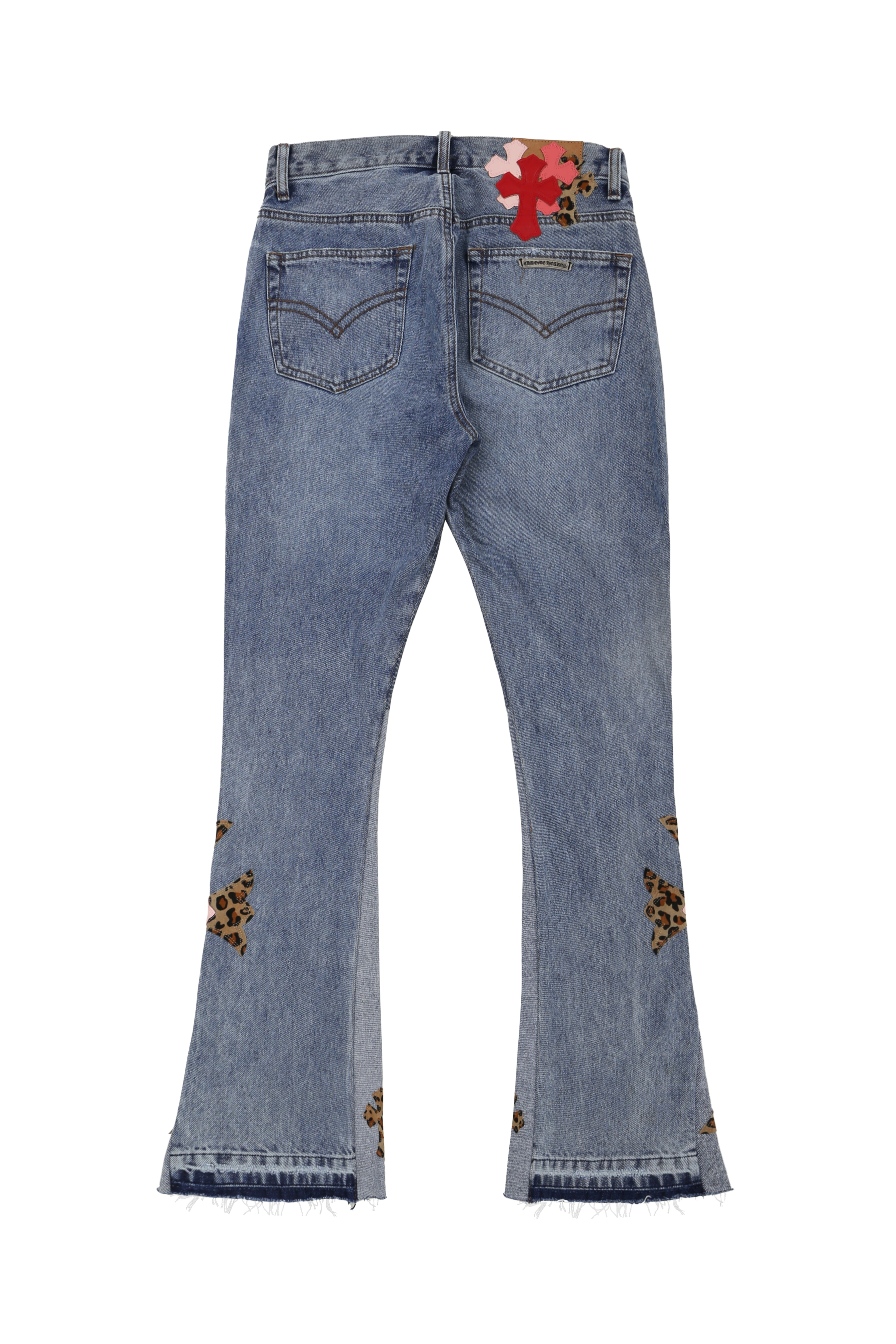 Best Replica Chrome Hearts Replica Cross Flare Denim - Colareps