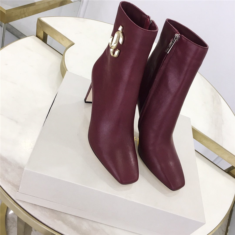 Best Replica Jimmy Choo Minori 85 Ankle Boots in Red - Colareps