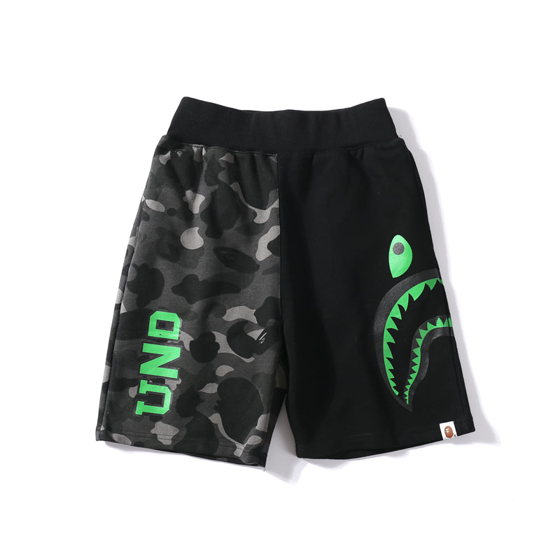 Best Replica BAPE x Undefeated Shorts Shark Camo Green Pants HDCP8707 - Colareps