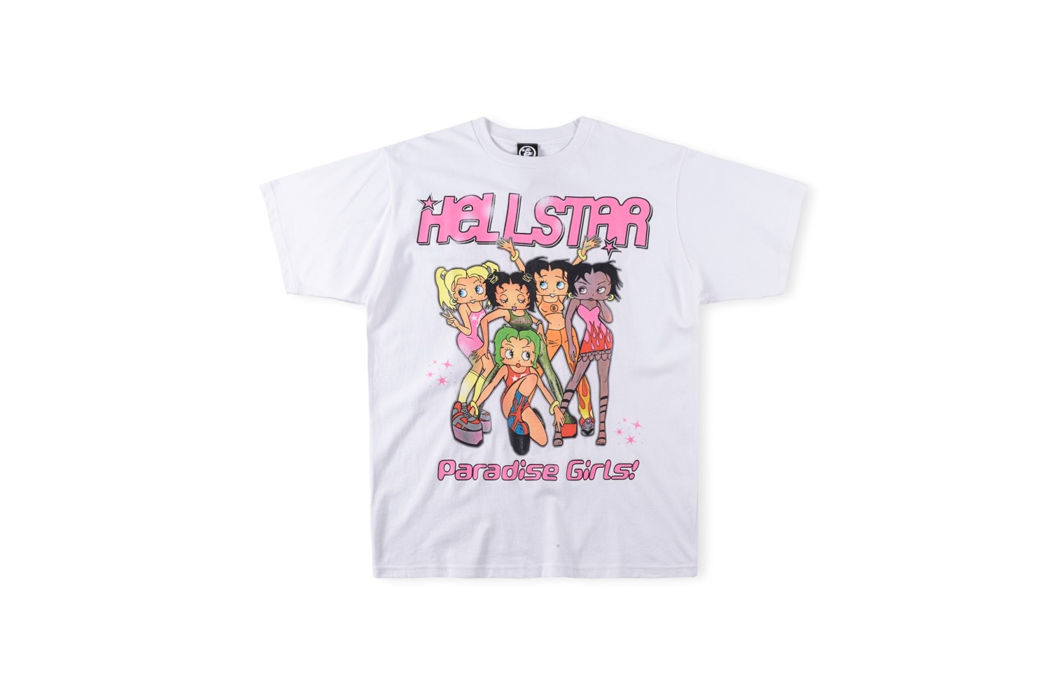 Best Replica 1:1 quality version Hip hop retro female group print tee 2 colors - Colareps