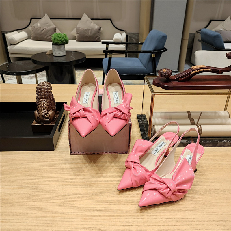 Best Replica Jimmy Choo Ruffled Knot Wrinkled Sandals - Colareps