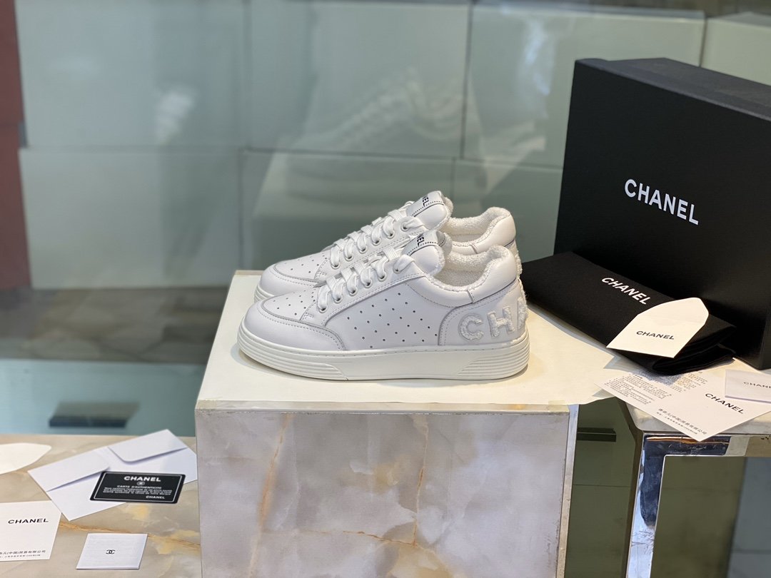 Best Replica Chanel casual shoes women sneakers white - Colareps