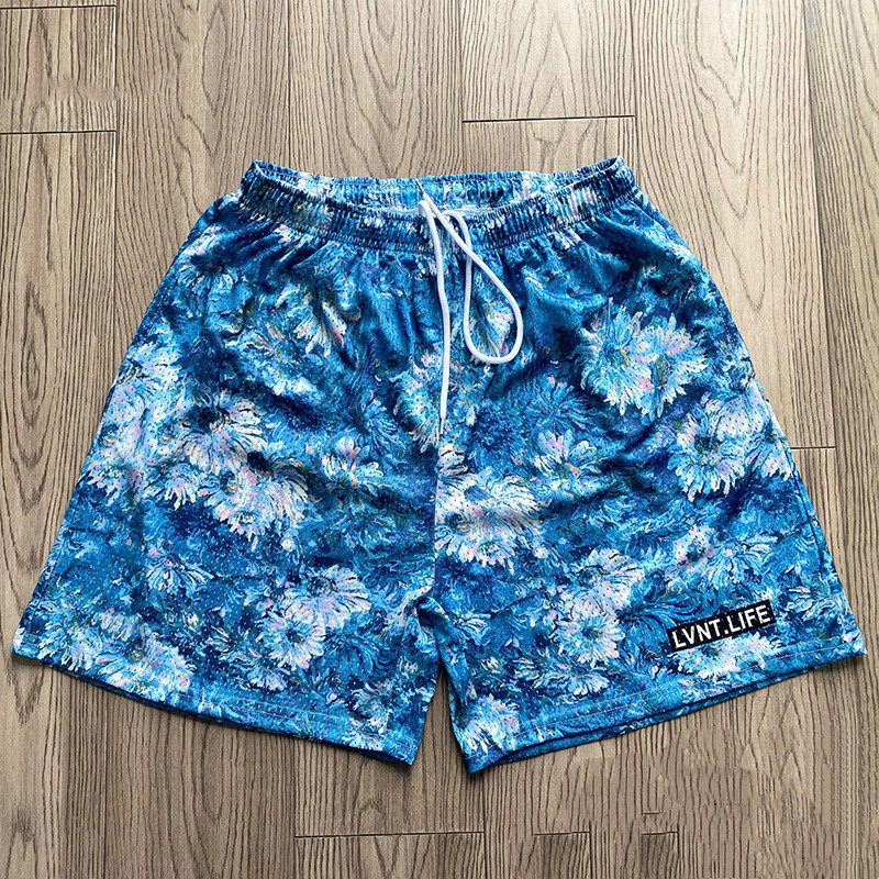 Best Replica Floral New Wave Sports Shorts with holes 3 colors - Colareps