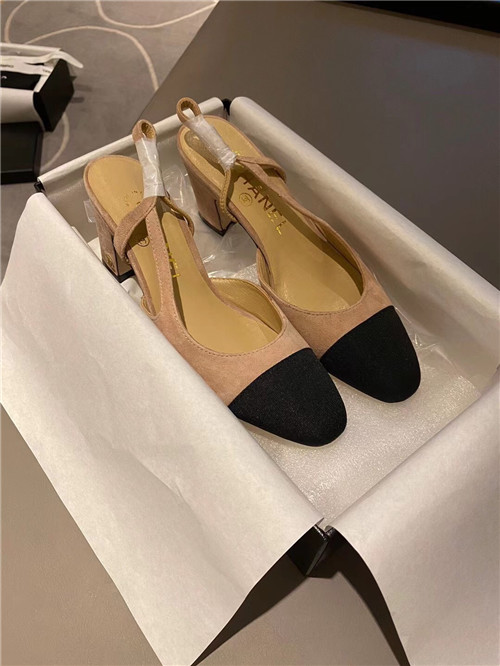 Best Replica Chanel Slingback Dupe heels sandals - Colareps