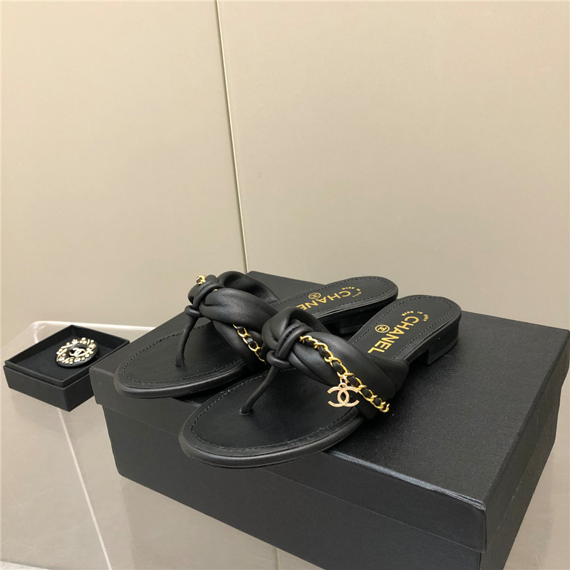 Best Replica chanel chain flat sandals - Colareps