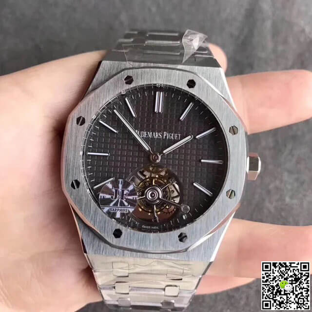 Best Replica Replica Audemars Piguet Royal Oak Tourbillon 26510PT.OO.1220PT.01 1:1 Best Edition JF Factory Grey Dial - Colareps