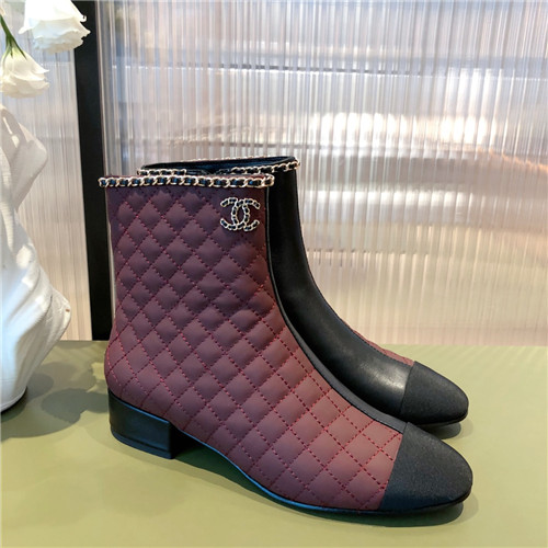 Best Replica chanel chunky heel ankle boots - Colareps