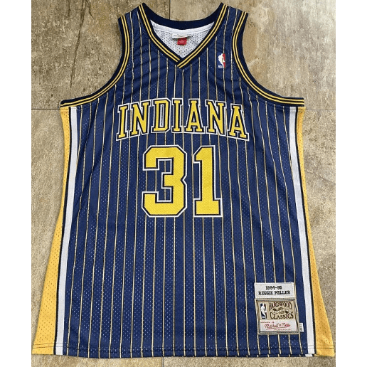 Best Replica REGGIE MILLER INDIANA PACERS THROWBACK JERSEY - Colareps