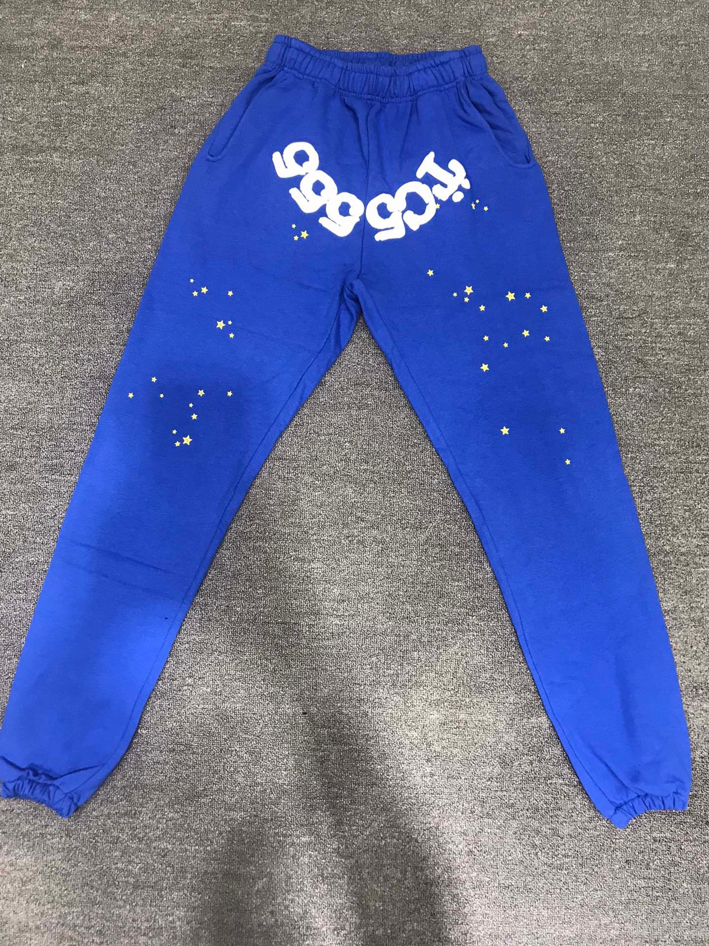 Best Replica Young Thug Sp5der-White number and blue pants - Colareps