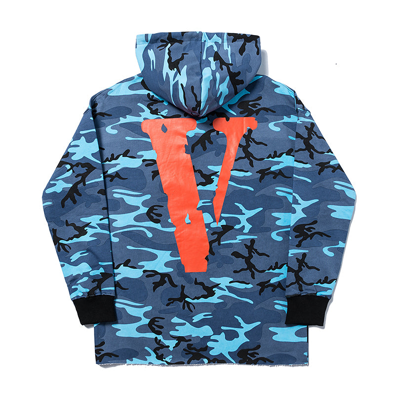 Best Replica Vlone x Friends Hoodie Camo V Sweatshirt 6807 - Colareps