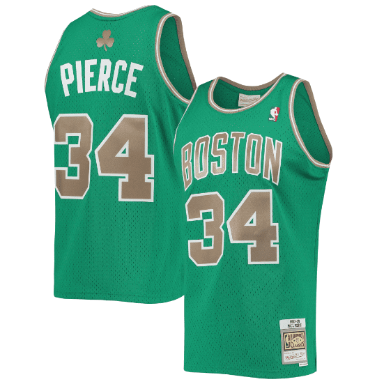 Best Replica PAUL PIERCE BOSTON CELTICS THROWBACK JERSEY (HEAT APPLIED) - Colareps