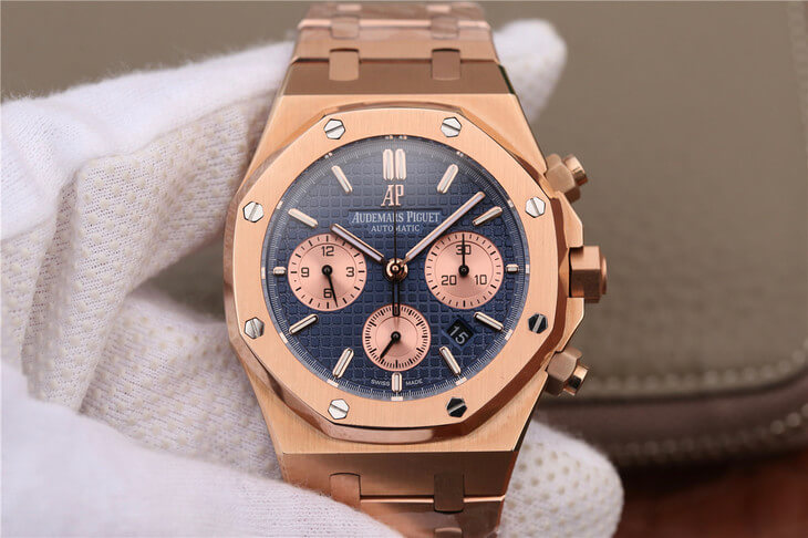 Best Replica Replica Audemars Piguet Royal Oak Chronograph 26331OR.OO.1220OR.01 1:1 Best Edition OM Factory Rose Gold - Colareps