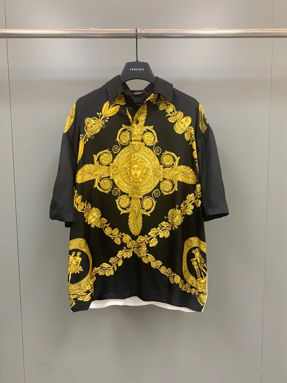 Best Replica 2023ss Versace Pure Silk Shirt - Colareps