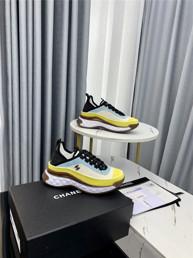 Best Replica Chanel new color matching casual sneakers - Colareps