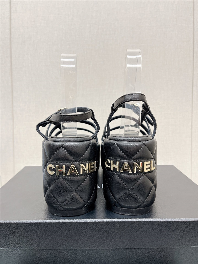 Best Replica Chanel rhombus water table platform sandals with thin straps - Colareps