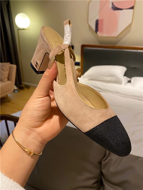 Best Replica Chanel Slingback Dupe heels sandals - Colareps