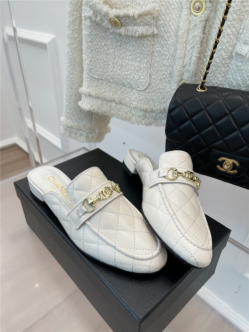Best Replica chanel rhombic horsebit loafer slippers - Colareps