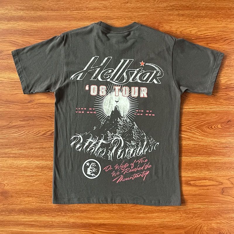 Best Replica 1:1 quality version Eagle journey Washed Old printed short-sleeved T-shirt - Colareps