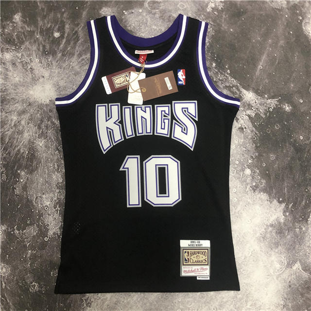 Best Replica MIKE BIBBY SACRAMENTO KINGS THROWBACK JERSEY (HEAT APPLIED) - Colareps