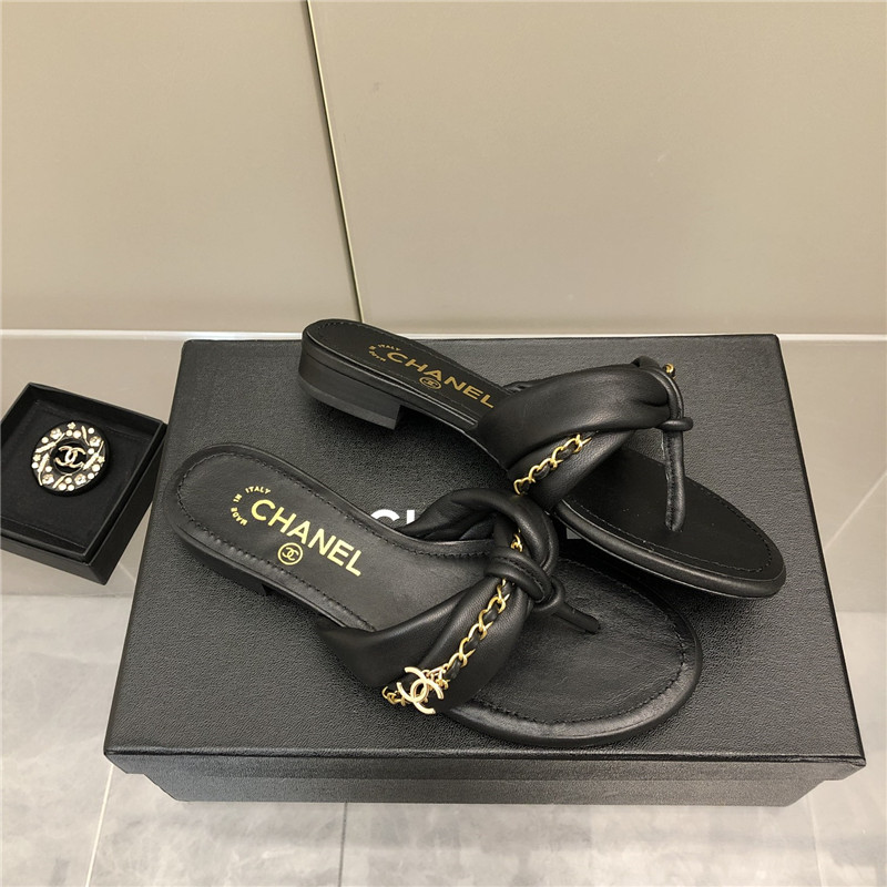 Best Replica chanel chain flat sandals - Colareps