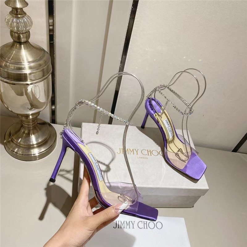 Best Replica Jimmy Choo spring and summer crystal chain pumps - Colareps