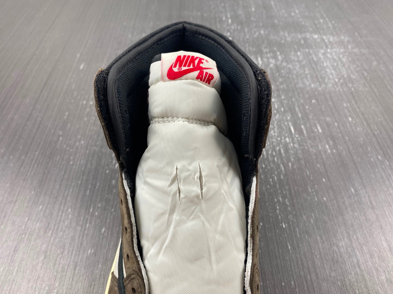 Best Replica Jordan 1 Retro High Travis Scott Mocha Extended size 14 - Colareps