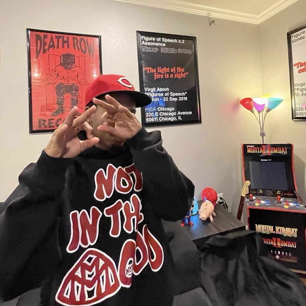 Best Replica 1:1 quality version Mood Swings big logo black hoodie- - Colareps