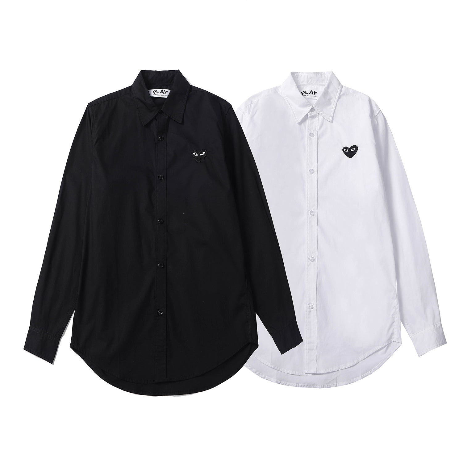 Best Replica Comme Des Garcons Play Embroidered Black Heart Long Sleeve T Shirt 1914 - Colareps