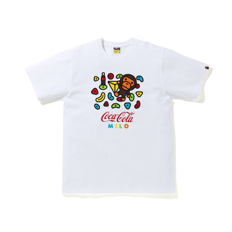 Best Replica Bape x Coca T Shirt Milo Monkey Cotton Tee 786 - Colareps