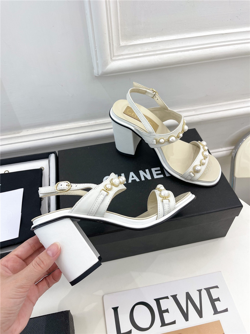 Best Replica Chanel counter catwalk pearl sandals - Colareps