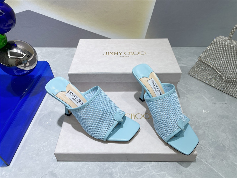 Best Replica jimmy choo square-toe knit flip-flops - Colareps