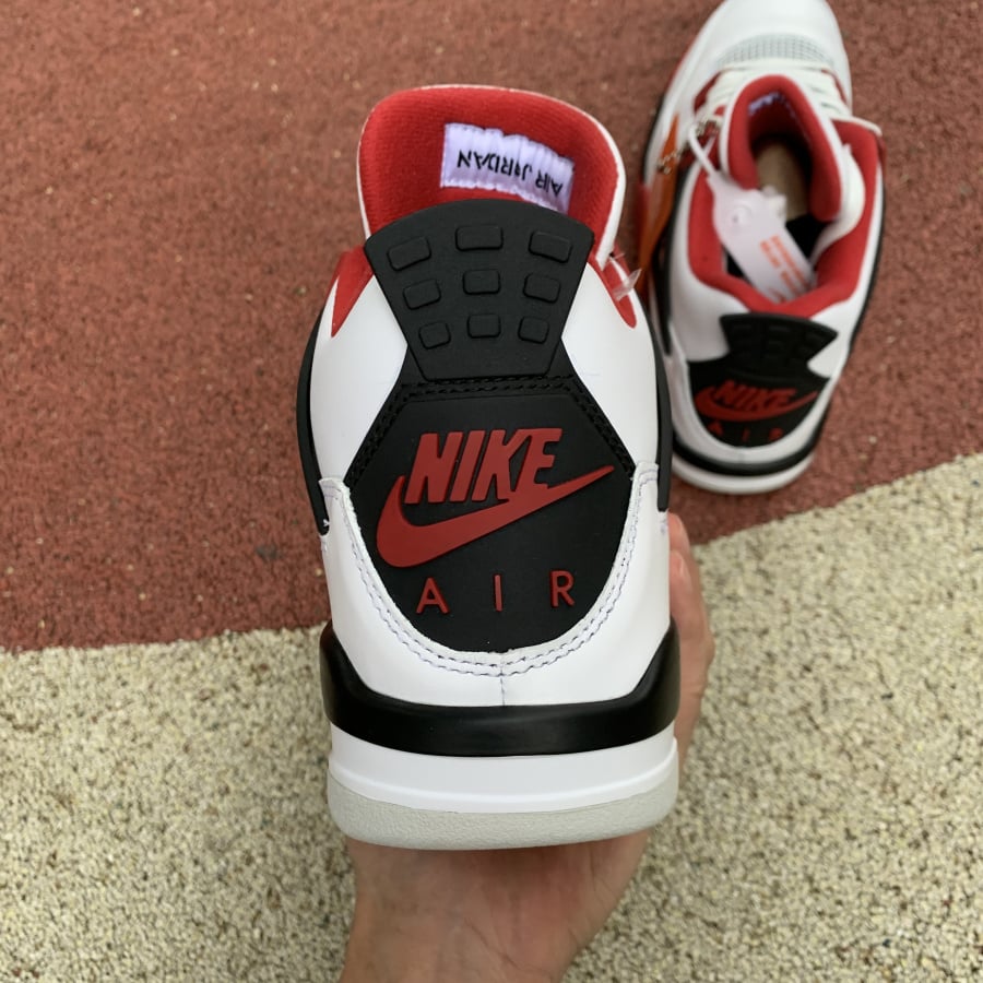 Best Replica Air Jordan 4 Retro Fire Red Extended Size - Colareps