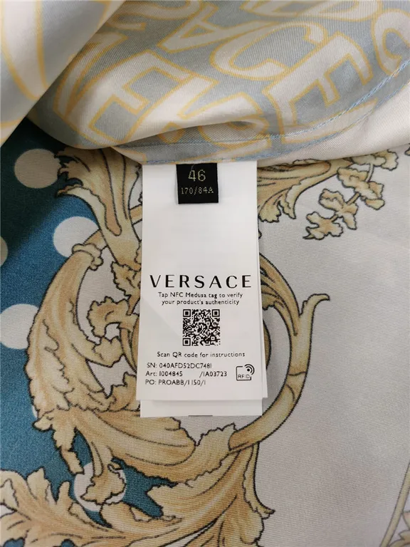 Best Replica Versace Real Silk Shirt - Colareps