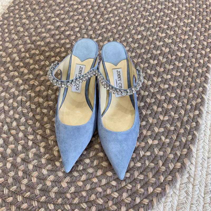 Best Replica Jimmy Choo Rhinestone Slide Sandals - Colareps