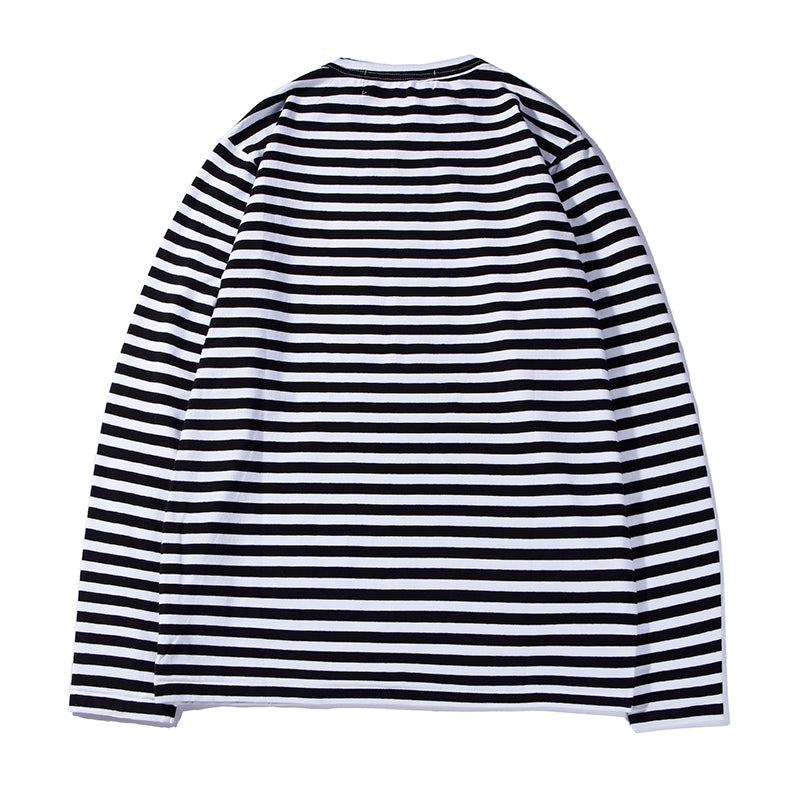 Best Replica Play CDG Embroidered Heart Cotton Long Sleeve Shirt P16 - Colareps