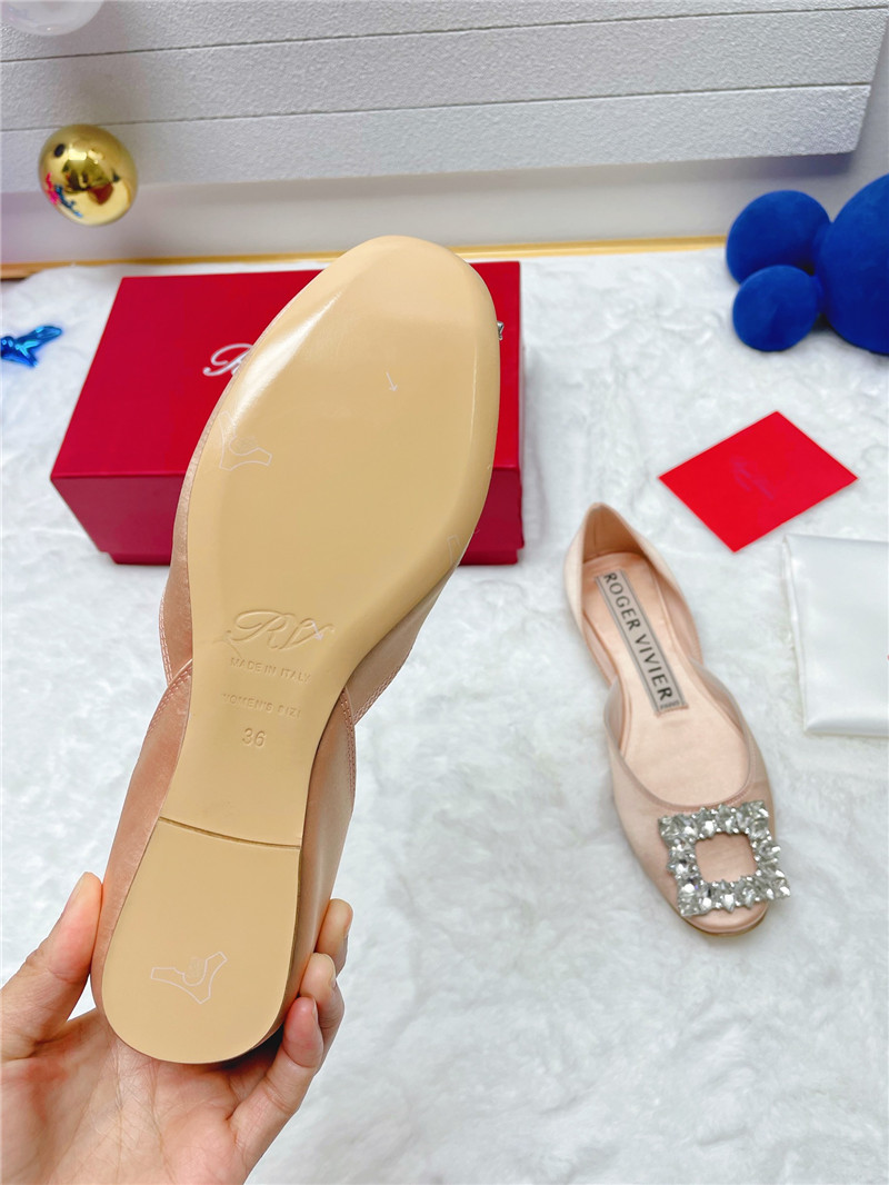 Best Replica Roger vivier new rhinestone hollow ballet shoes - Colareps