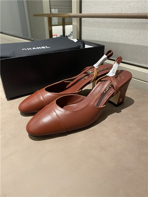 Best Replica Chanel Slingback Dupe heels sandals - Colareps