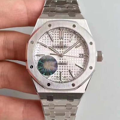 Best Replica Replica Audemars Piguet Royal Oak JF Factory Men Watches 1:1 Best Edition Swiss ETA3120 Silver Dial - Colareps