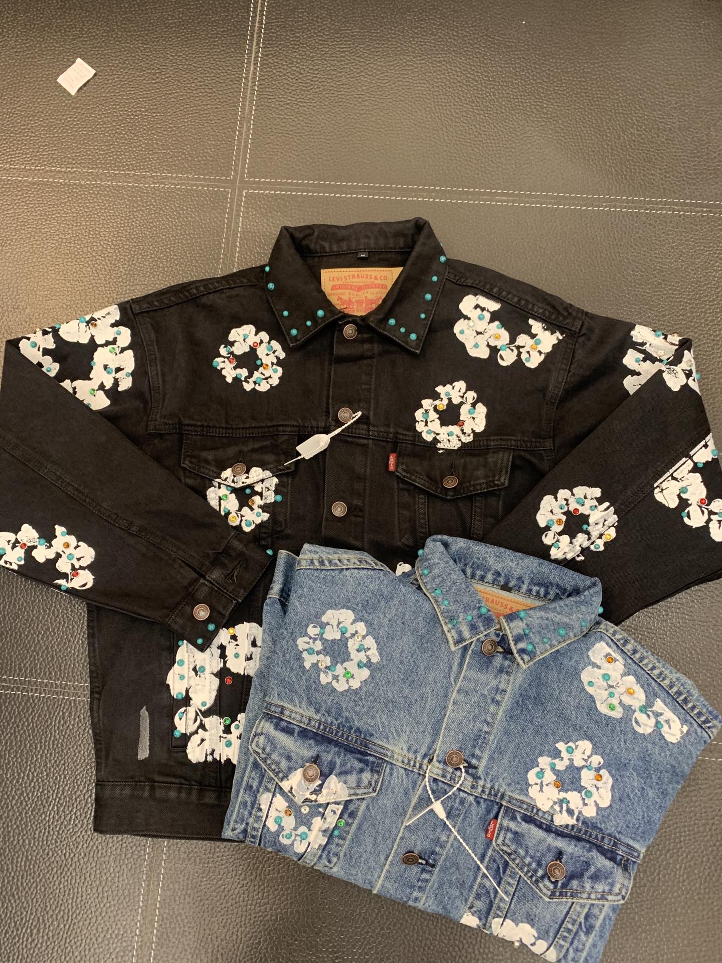 Best Replica Replica Denim Tears Gemstone inlaid cottonwood denim jacket - Colareps