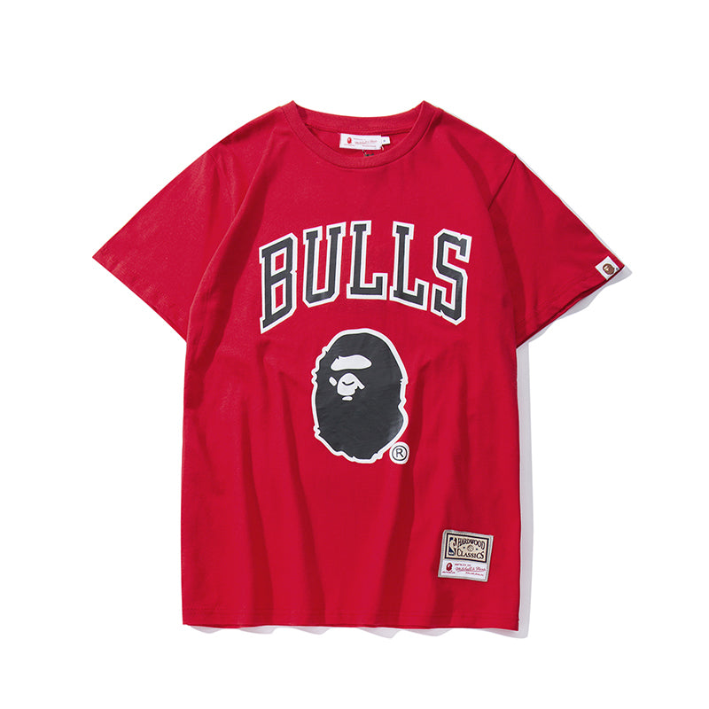 Best Replica Bape Bulls Classic Cotton T Shirt 727 - Colareps