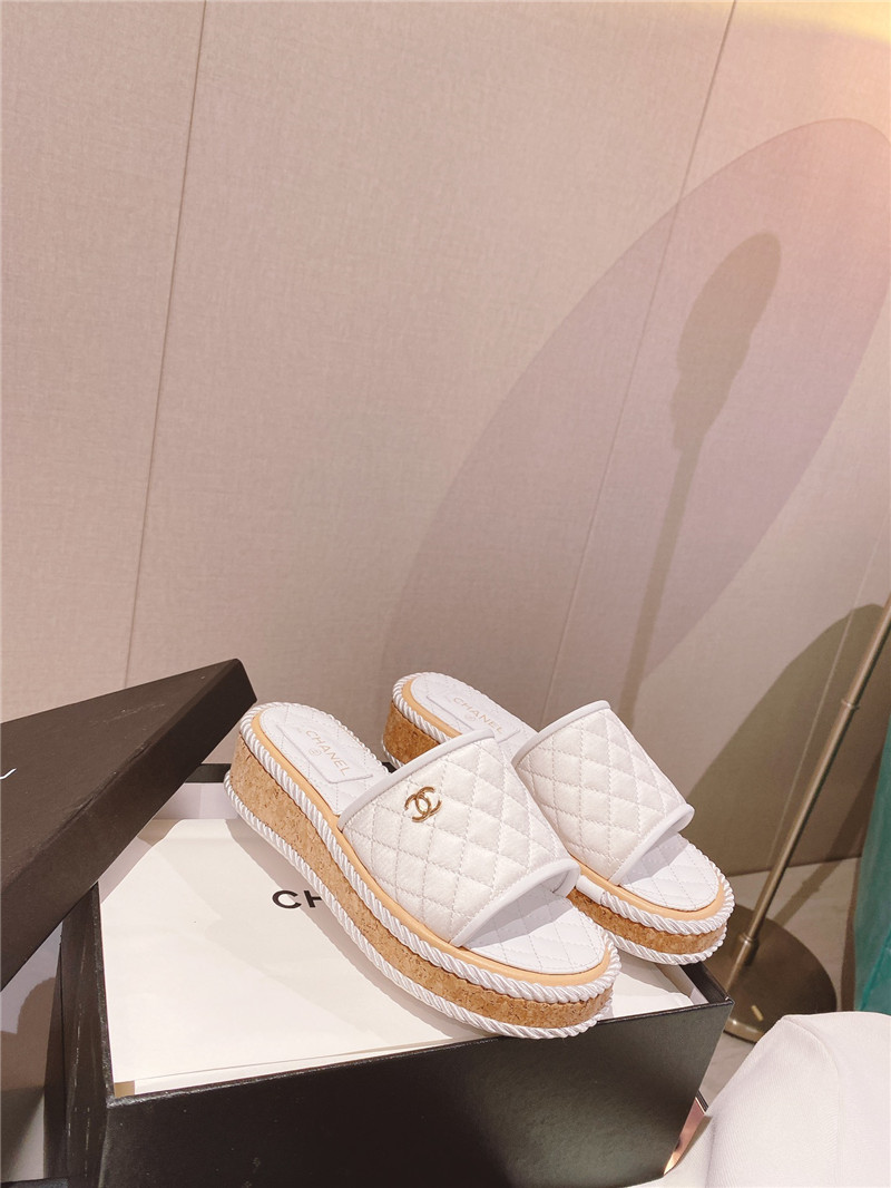 Best Replica chanel flat platform slippers - Colareps