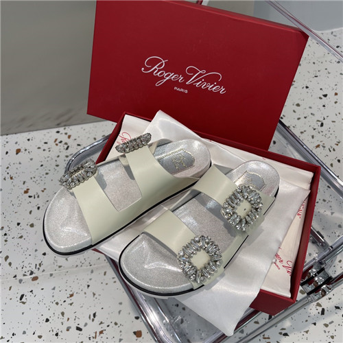 Best Replica roger vivier diamond buckle slippers - Colareps