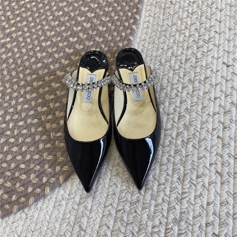 Best Replica Jimmy Choo Rhinestone Slide Sandals - Colareps